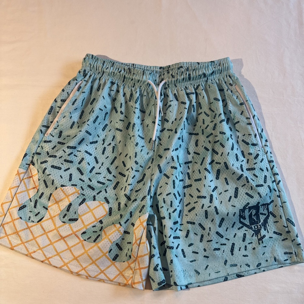 BL101 Baseball Lifestyle 101 Ice Cream DRIP Shorts Size Medium Mason 67 Shorts